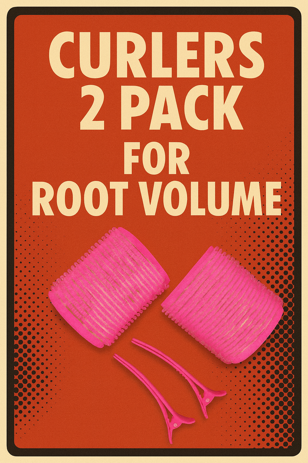 Pink Curler Set with Clip (x2)